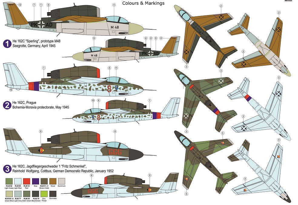 AZmodel 1/72 Heinkel He 162C "Salamander" (AZ7827)