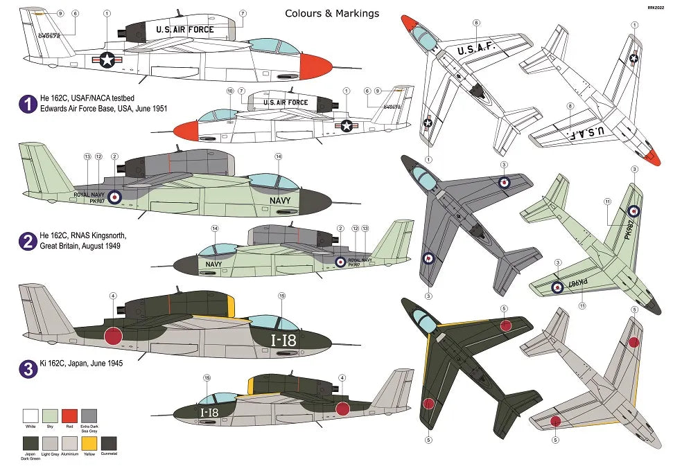 AZmodel 1/72 Heinkel He 162C "Salamander" foreign services (AZ 7835) — New — image 2 of 2