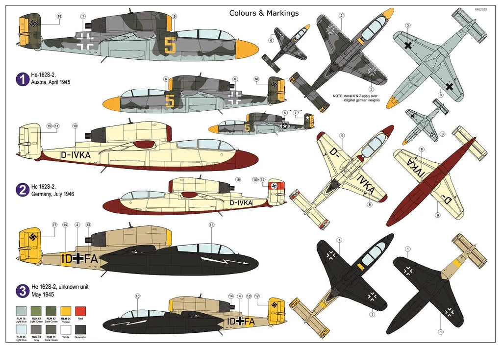 AZmodel 1/72 Heinkel He 162S-2 "Trainer Jet" (AZ 7838) — New — image 2 of 3
