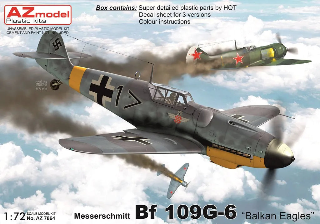 AZmodel 1/72 Messerschmitt Bf-109G-6 "Balkan Eagles" (AZ 7864)