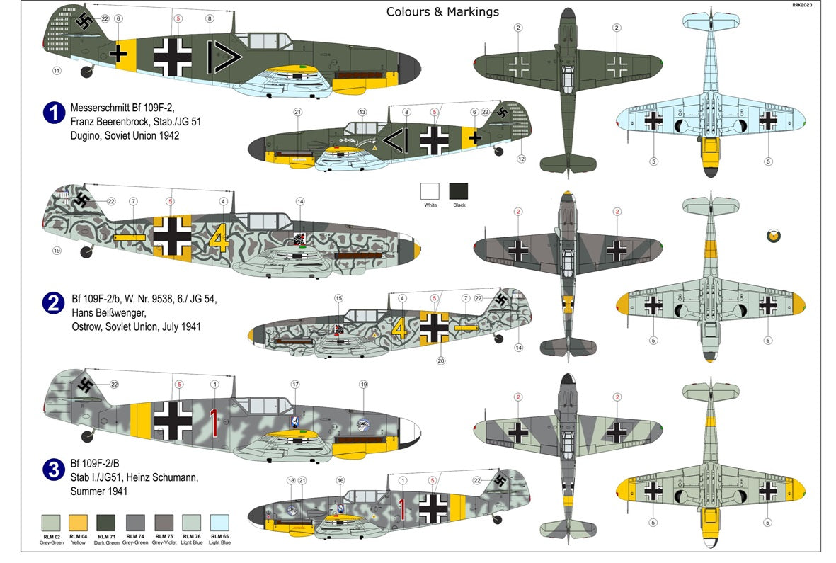 AZmodel 1/72 Messerschmitt Bf 109F-2/B with ETC 50 (AZ 7879) — New — image 2 of 2