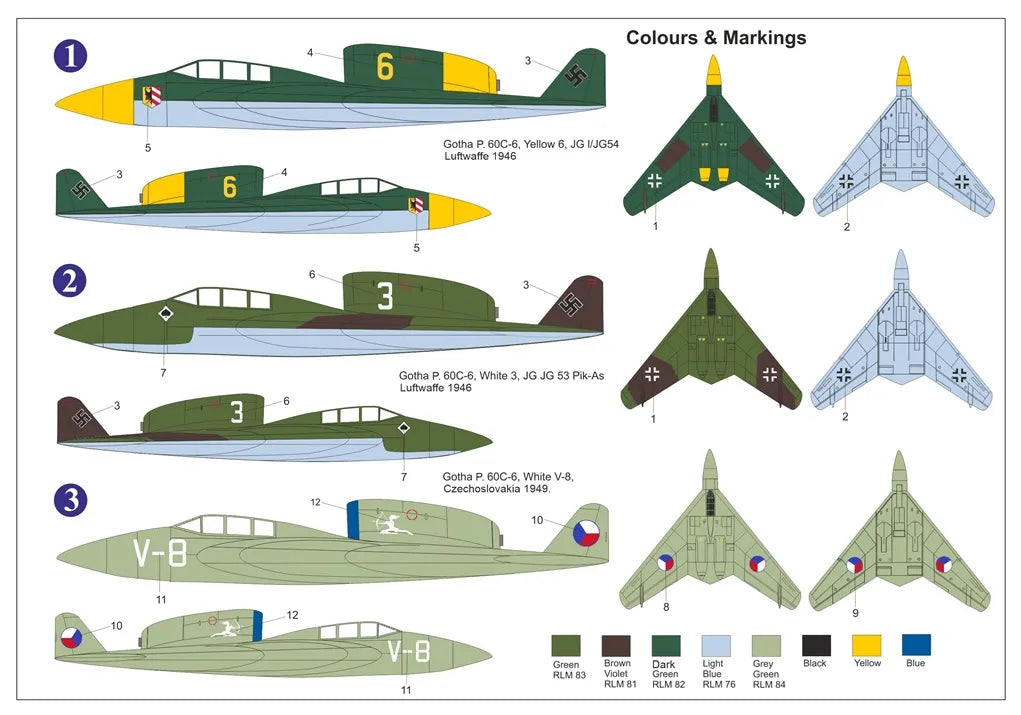 AZmodel 1/72 Gotha P.60C-6 "Raptor" Luftwaffe 46 (AZ 7894)