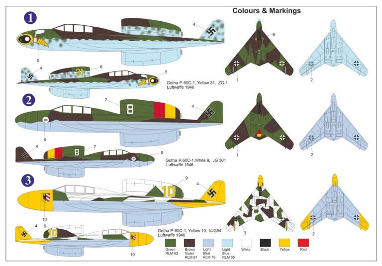 AZmodel 1/72 Gotha P.60C-1 Luftwaffe 46 (AZ7895)