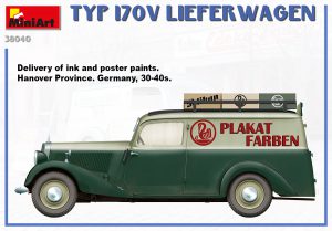 MiniArt 1/35 Typ 170V Lieferwagen (38040)