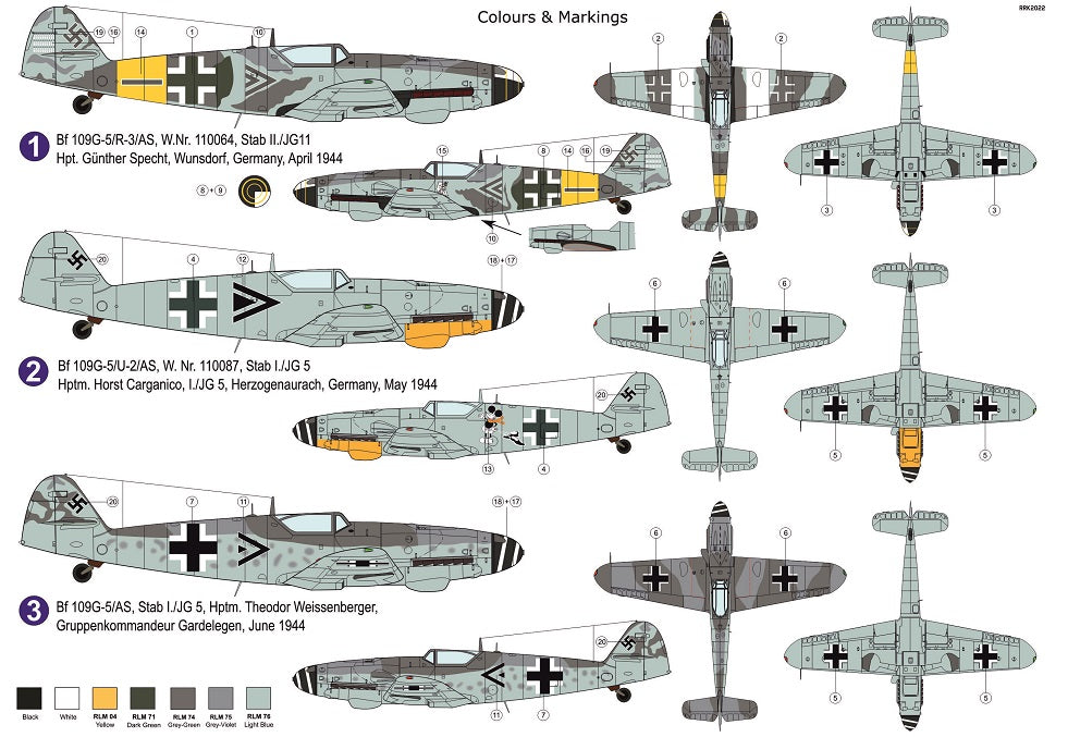 AZmodel 1/72 Messerschmitt Bf 109G-5 AS (AZ 7832)