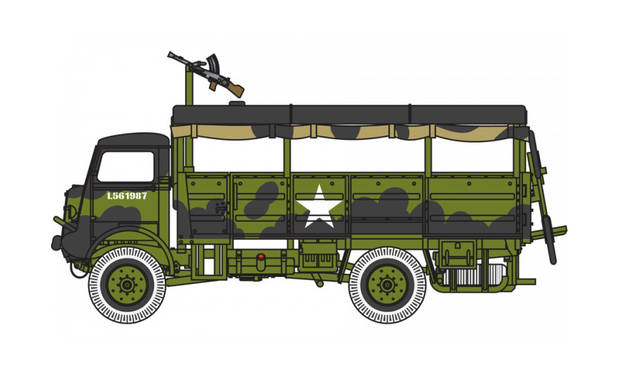 Airfix 1/76 Bedford QLT and Bedford QLD Trucks (A03306)