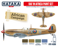 Hataka Red Line Acrylic Paint Set of 4 RAF in Africa (HTK-AS08)