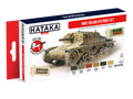 Hataka Red Line Acrylic Paint Set of 6 WW2 Italian AFV (HTK-AS106)