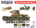 Hataka Red Line Acrylic Paint Set of 4 Early WW2 Polish Army (HTK-AS11)
