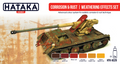 Hataka Red Line Acrylic Paint Set of 6 Corrosion & Rust, weathering effects (HTK-AS26)