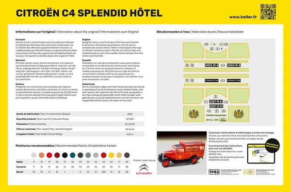 Heller 1/24 Citroën C4 Splendid Hôtel (80713)