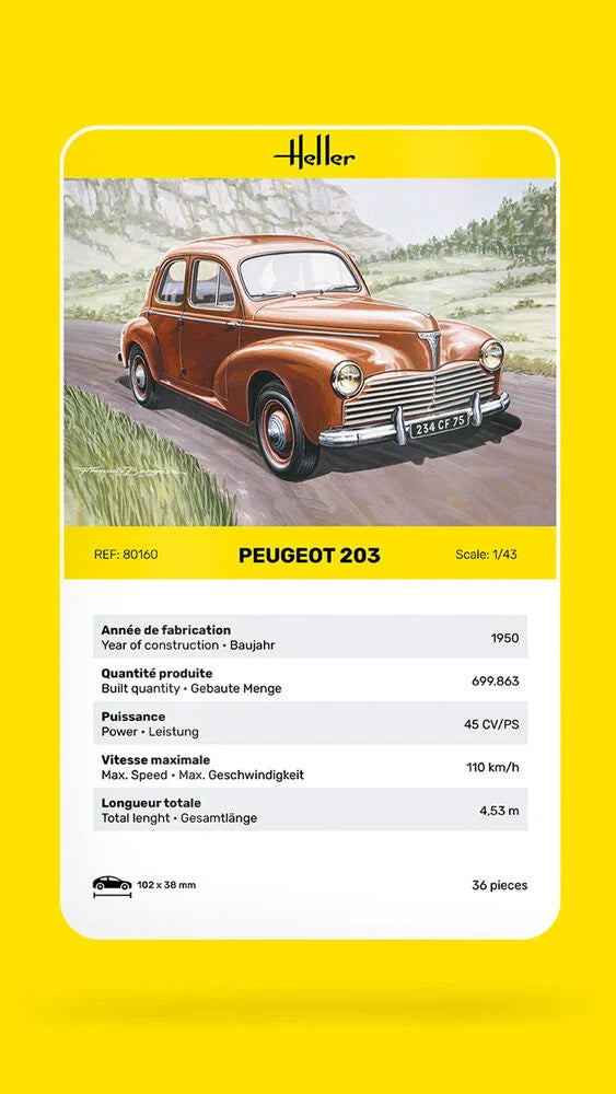 Heller 1/43 Peugeot 203 (80160)
