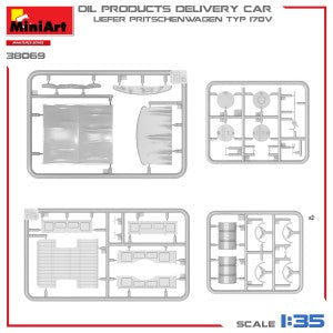 MiniArt 1/35 Liefer Pritschenwagen Typ 170V Oil Products Delivery Car (38069)