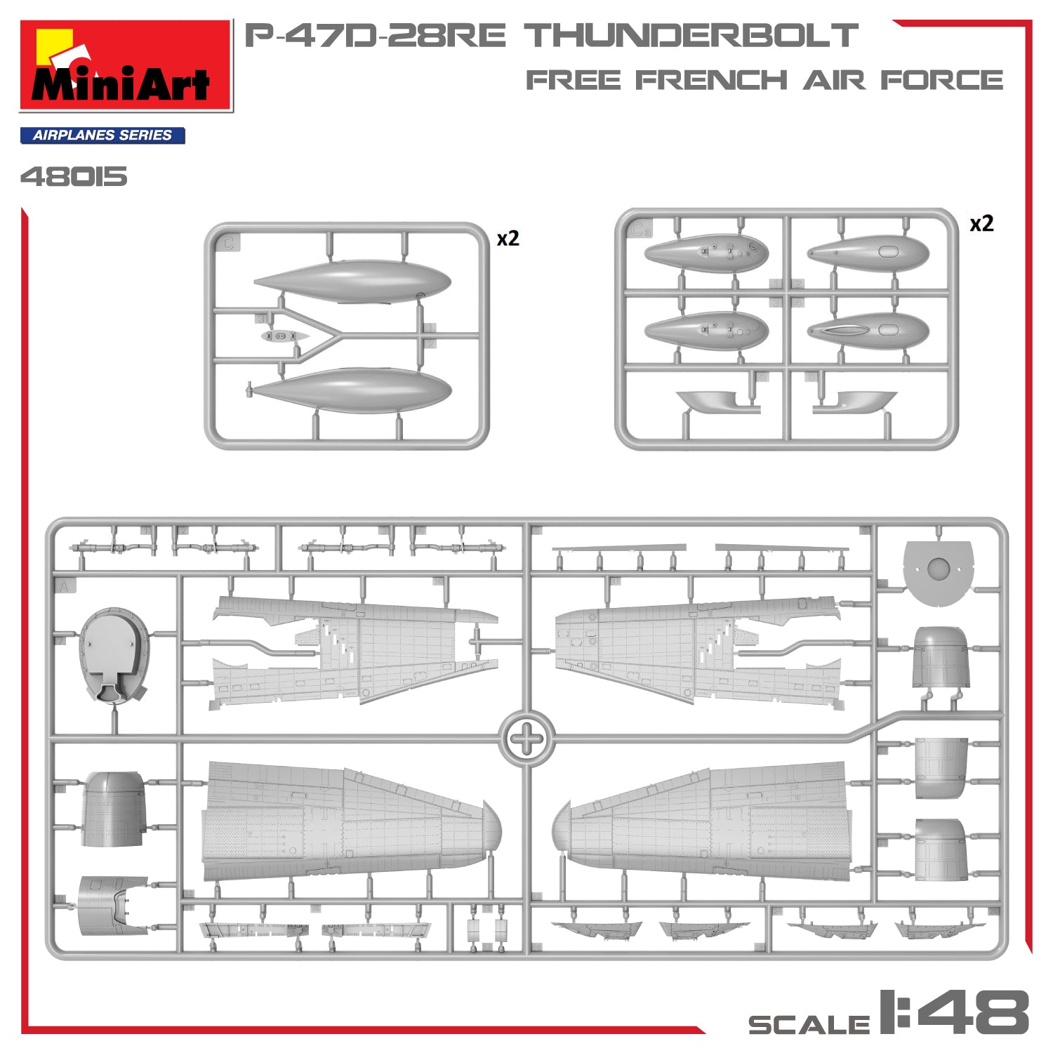 MiniArt 1/48 P-47D-28RE Thunderbolt (48015)
