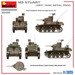 MiniArt 1/35 M3 Stuart Light Tank. Initial Prod. (35425)