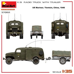 MiniArt 1/35 K-51 Radio Truck with Trailer (37062)