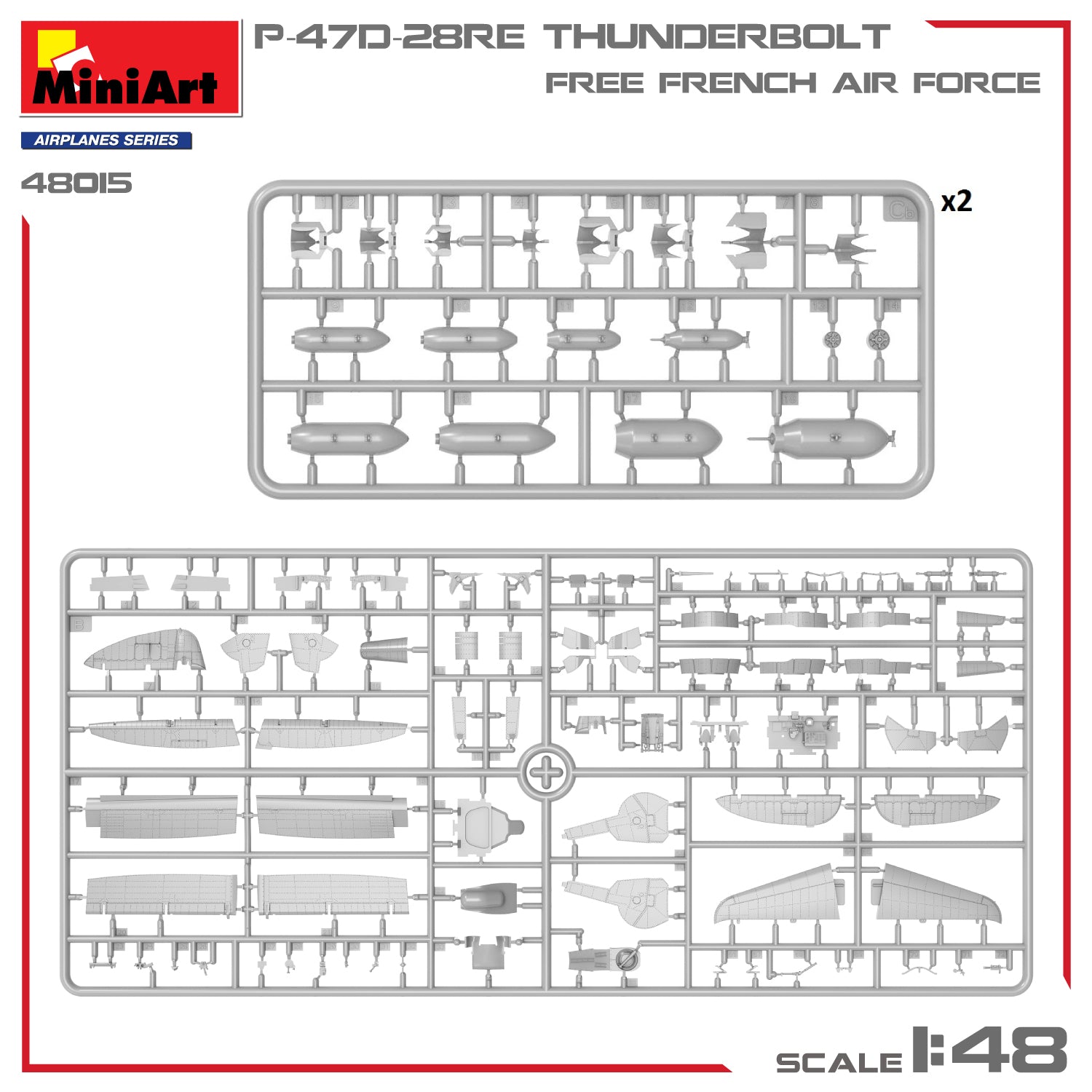 MiniArt 1/48 P-47D-28RE Thunderbolt (48015)