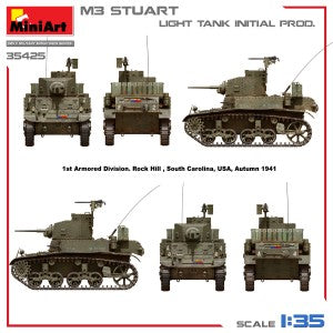 MiniArt 1/35 M3 Stuart Light Tank. Initial Prod. (35425)