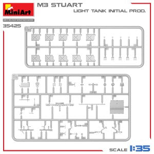 MiniArt 1/35 M3 Stuart Light Tank. Initial Prod. (35425)