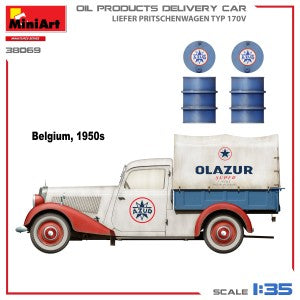 MiniArt 1/35 Liefer Pritschenwagen Typ 170V Oil Products Delivery Car (38069)