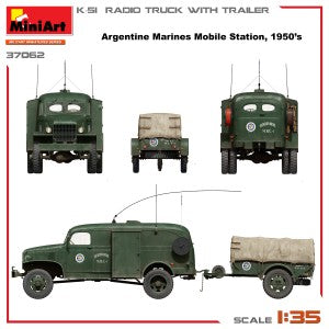 MiniArt 1/35 K-51 Radio Truck with Trailer (37062)