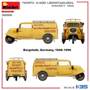 MiniArt 1/35 Tempo A400 Lieferwagen. Bakery Van (38066)