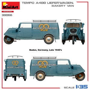 MiniArt 1/35 Tempo A400 Lieferwagen. Bakery Van (38066)