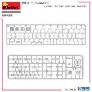 MiniArt 1/35 M3 Stuart Light Tank. Initial Prod. (35425)