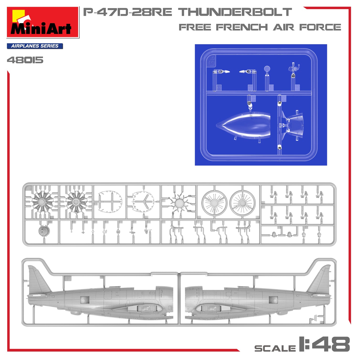 MiniArt 1/48 P-47D-28RE Thunderbolt (48015)