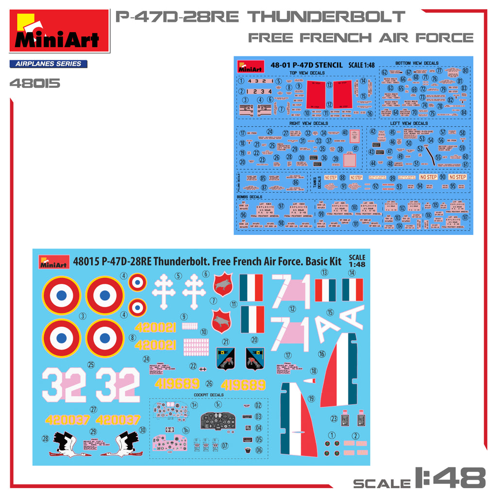 MiniArt 1/48 P-47D-28RE Thunderbolt (48015)