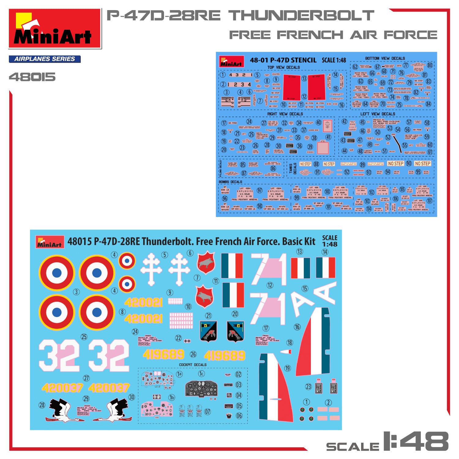 MiniArt 1/48 P-47D-28RE Thunderbolt (48015)