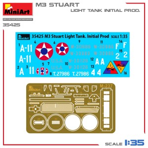 MiniArt 1/35 M3 Stuart Light Tank. Initial Prod. (35425)
