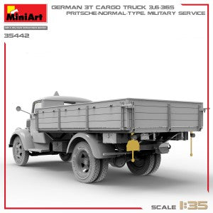 MiniArt 1/35 German 3t Cargo Truck 3,6-36S. Pritsche-Normal-Type. Military Service (35442)