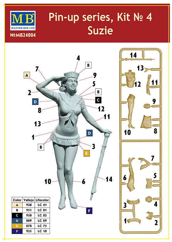 Master Box Ltd 1/24 Pin Up Series Kit No 4 (MB24004)