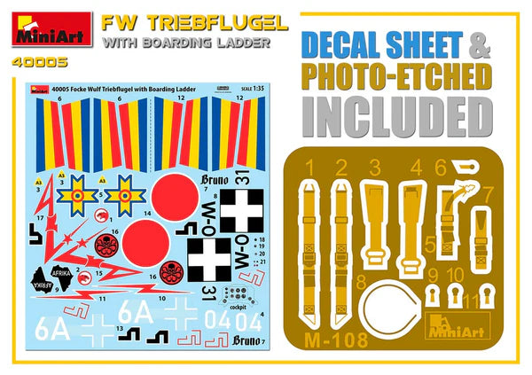 MiniArt 1/35 FW Triebflügel with Boarding Ladder (40005)