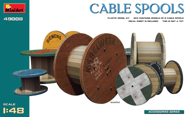 Mini Art 1/48 Cable Spools (49008)