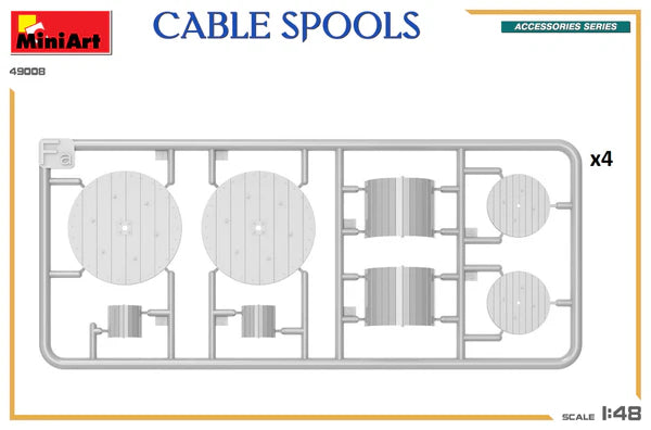 Mini Art 1/48 Cable Spools (49008)