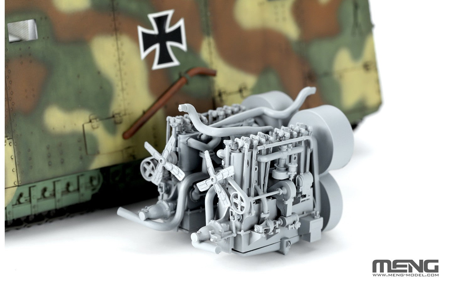 Meng 1/35 German A7V Tank (Krupp) & Engine Limited Edition (TS-017s)