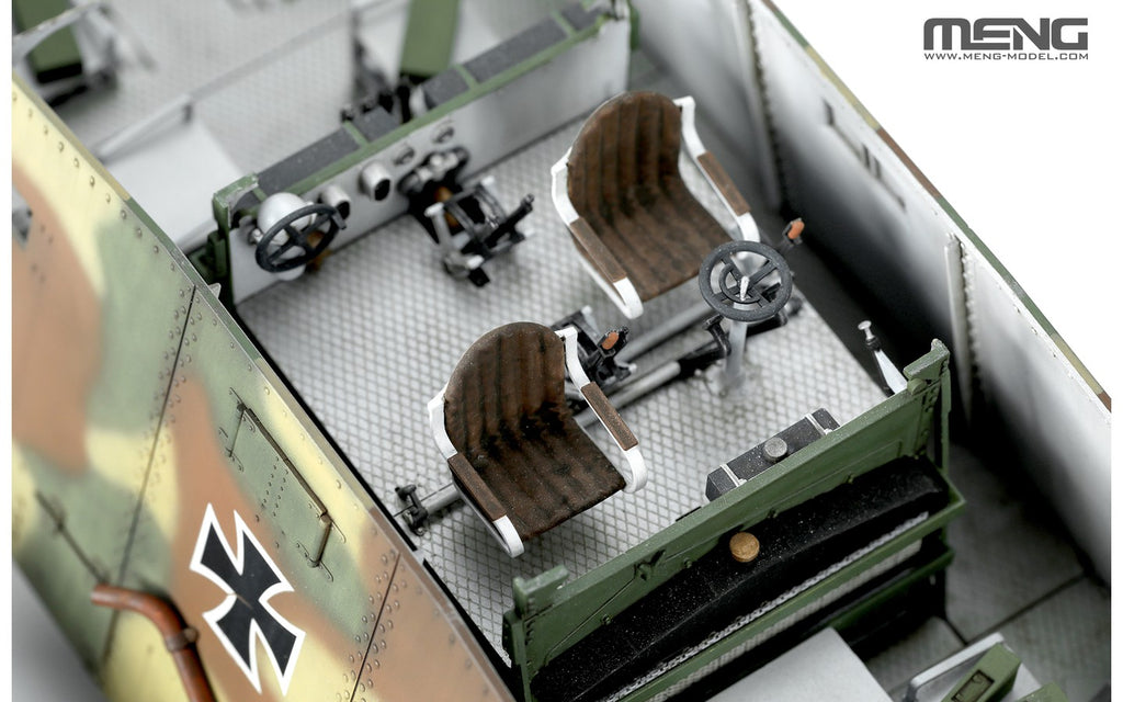 Meng 1/35 German A7V Tank (Krupp) & Engine Limited Edition (TS-017s)