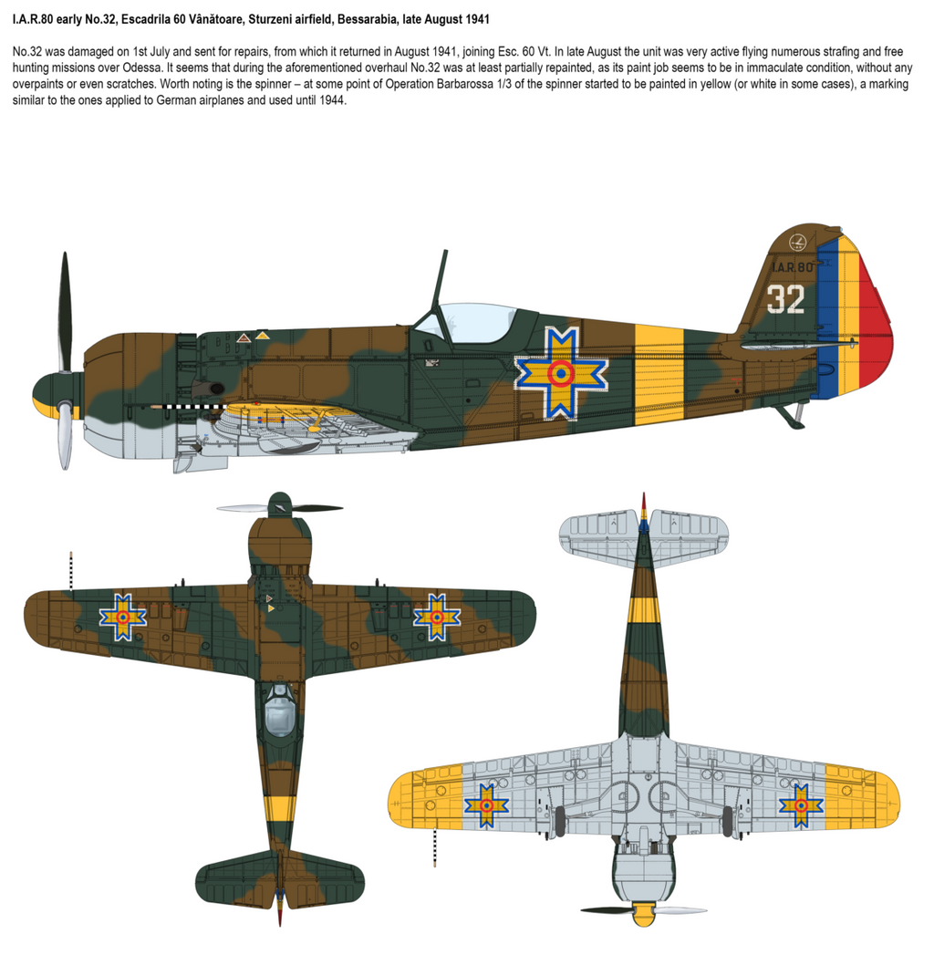 IBG 1/72 Romanian Barbarossa 1941 vol. 2: IAR.80early & IAR.80A (2 IN 1) (72565)