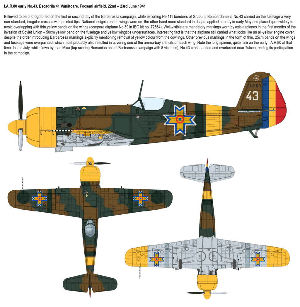 IBG 1/72 Romanian Barbarossa 1941 vol. 2: IAR.80early & IAR.80A (2 IN 1) (72565)