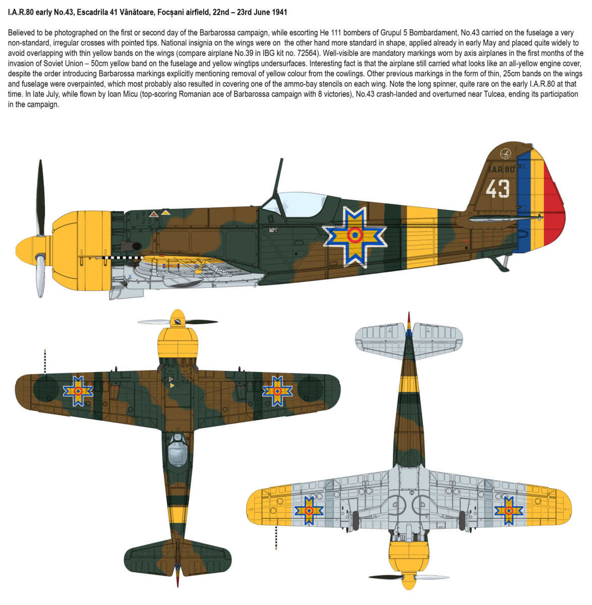 IBG 1/72 Romanian Barbarossa 1941 vol. 2: IAR.80early & IAR.80A (2 IN 1) (72565)
