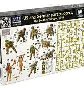 Master Box Ltd 1/35 The South of Europe, 1944 US and German paratroopers (MB35157)