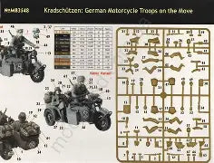Master Box Ltd 1/35 Kradschützen: German Motorcycle Troops on the Move with four figures (MB3548F)