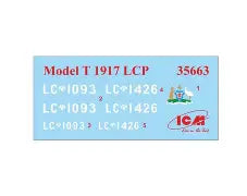 ICM 1/24 Model T 1917 LCP with Vickers MG (35607)