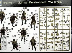 Master Box 1/35 German Paratroopers. WW II era. (MB35145)