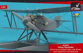Armory Models Group 1/48 Fairey Flycatcher on Wooden Floats British Interwar Naval Fighter (#48003)