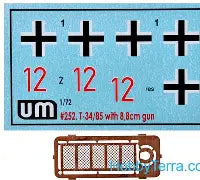 UM 1/72 Captured T-34-85 with Tiger I 8,8cm KwK 36 L\36 gun (252)