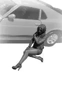 Master Box Ltd 1/24 Sarah Woods Caught in the cross-fire. (The Heist series Kit No. 3) (24066)
