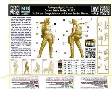 Master Box Ltd 1/35 Desert Battle Series. Kit No 2 Skull Clan - Long-distance raid.  A new leader.  Hanim. (MB35214)